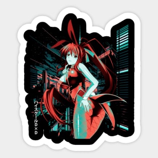 The Path of the Red Dragon High School DxD Journey Shirt Sticker